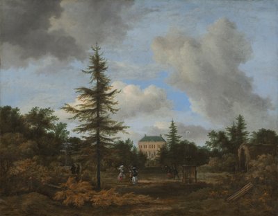Landhaus in einem Park von Jacob van Ruisdael